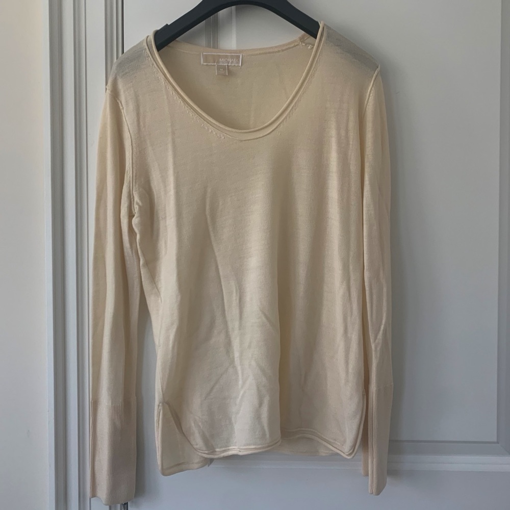 Cream Longsleeve Michael Kors Top
